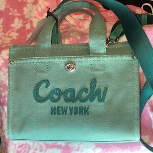 Coach Mint Green Tote Bag